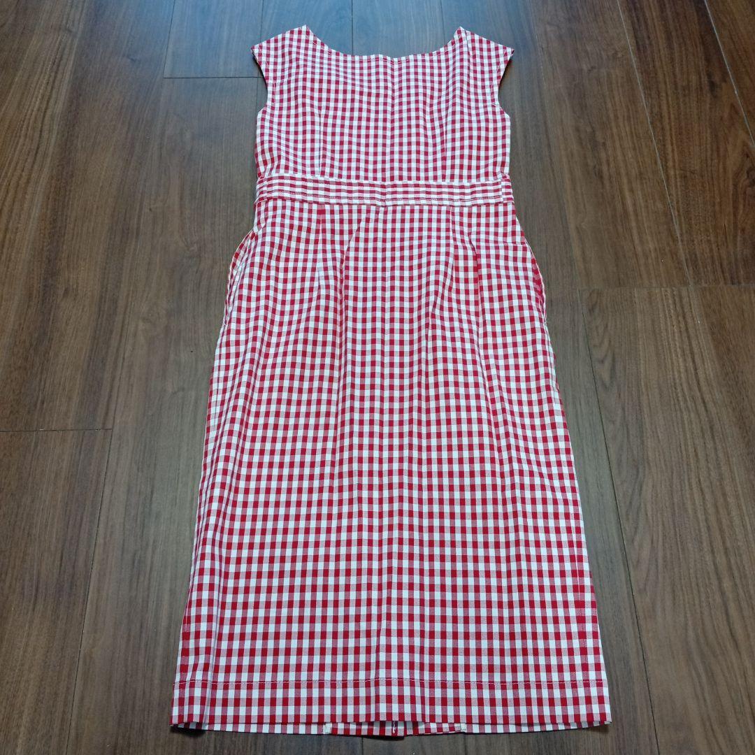massemensch ノースリーブワンピース　チェック柄　ワンピース