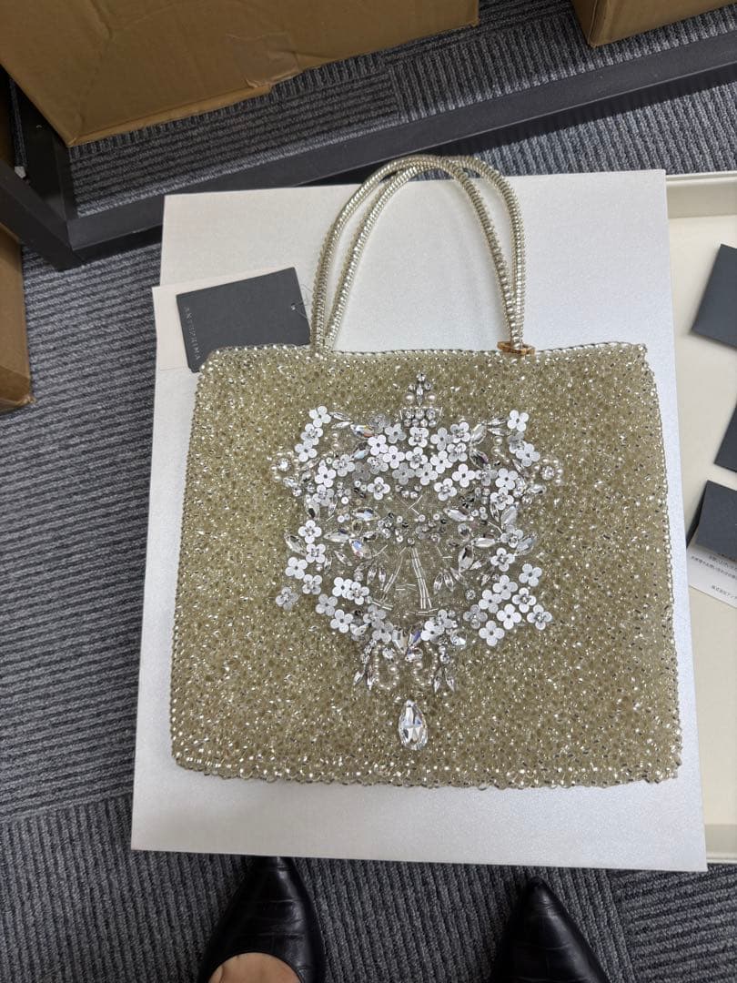 M*i様 アンテプリマ ビジューワイヤーバッグ ゴールド 美品