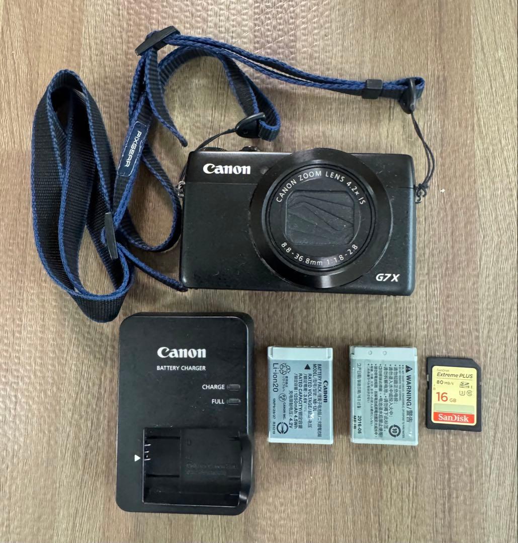Canon PowerShot G7 X・バッテリー2個&SDカード付