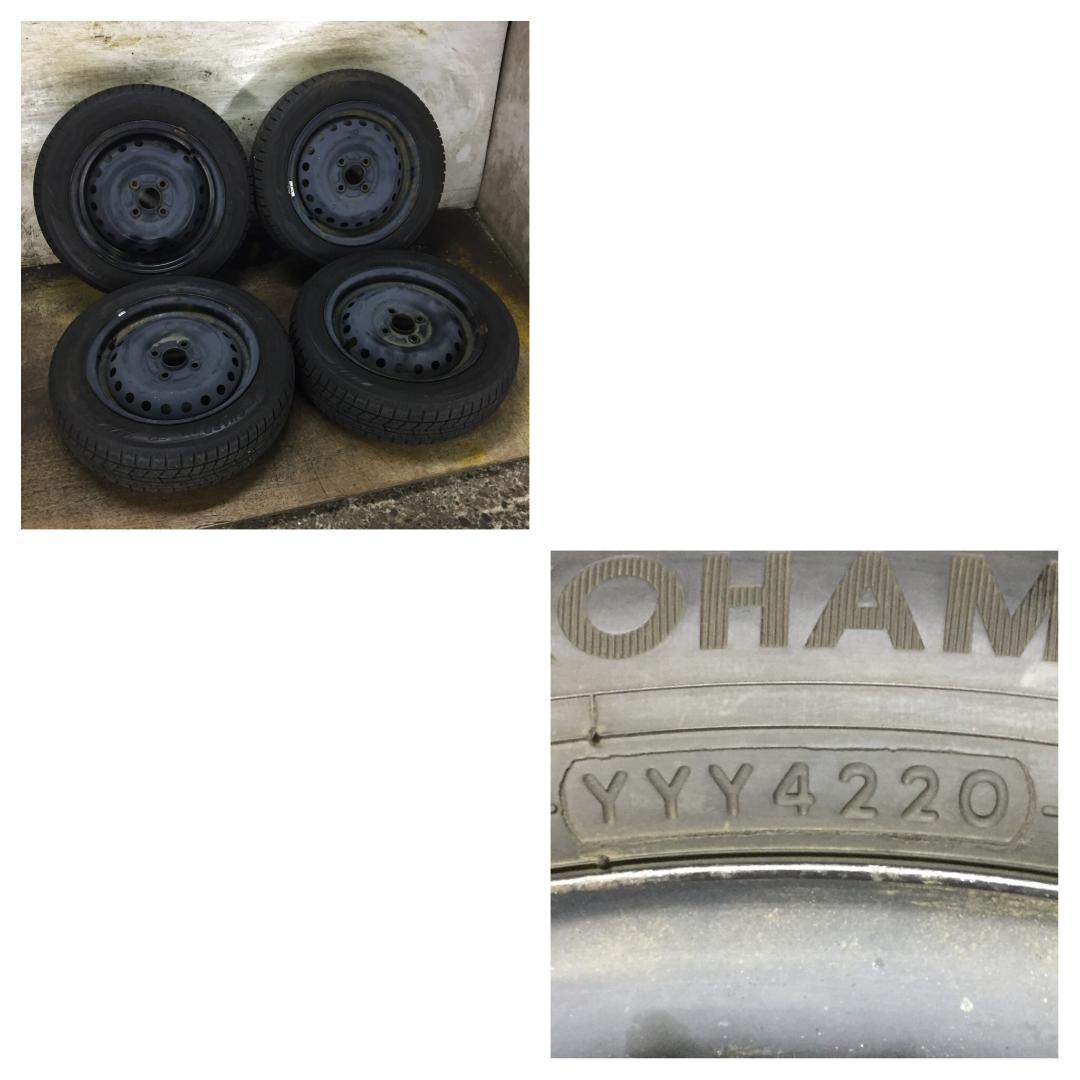 293 YOKOHAMA iG60 155/65R14 7.5分目 スタッドレス