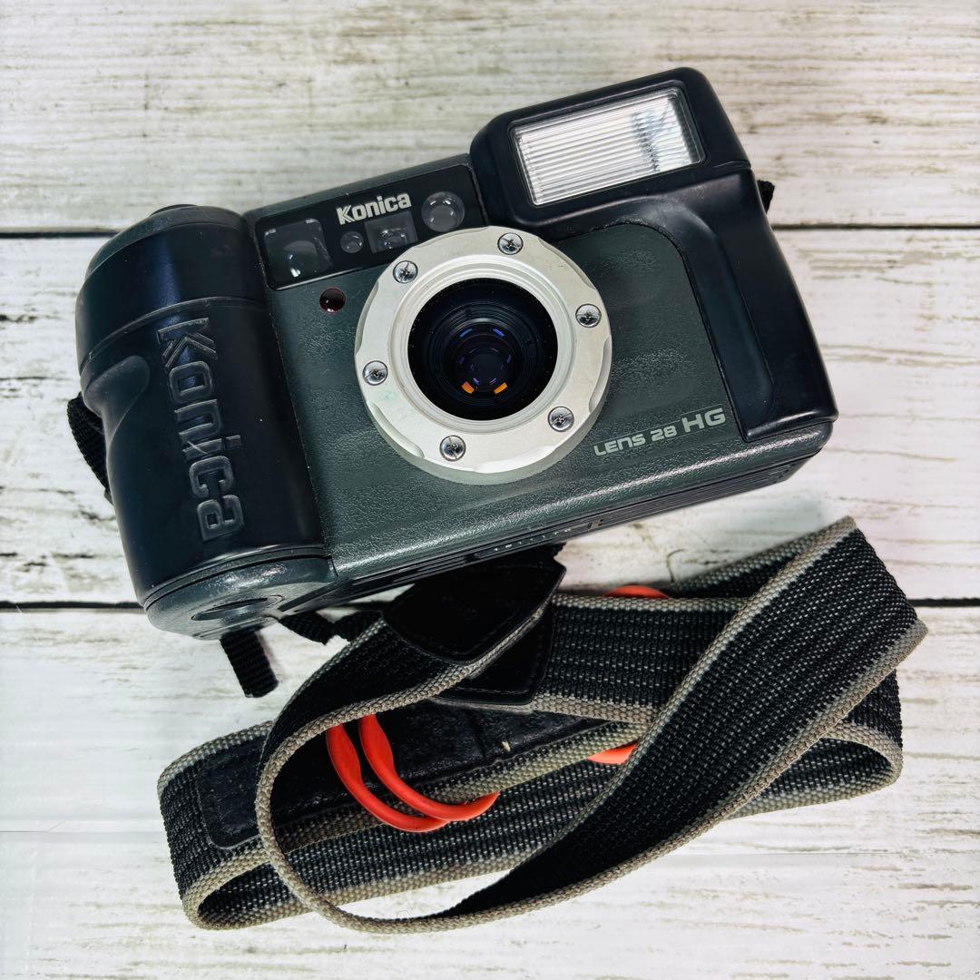 【動作良好】Konica フィルムカメラ 現場監督 LENS 28 HG