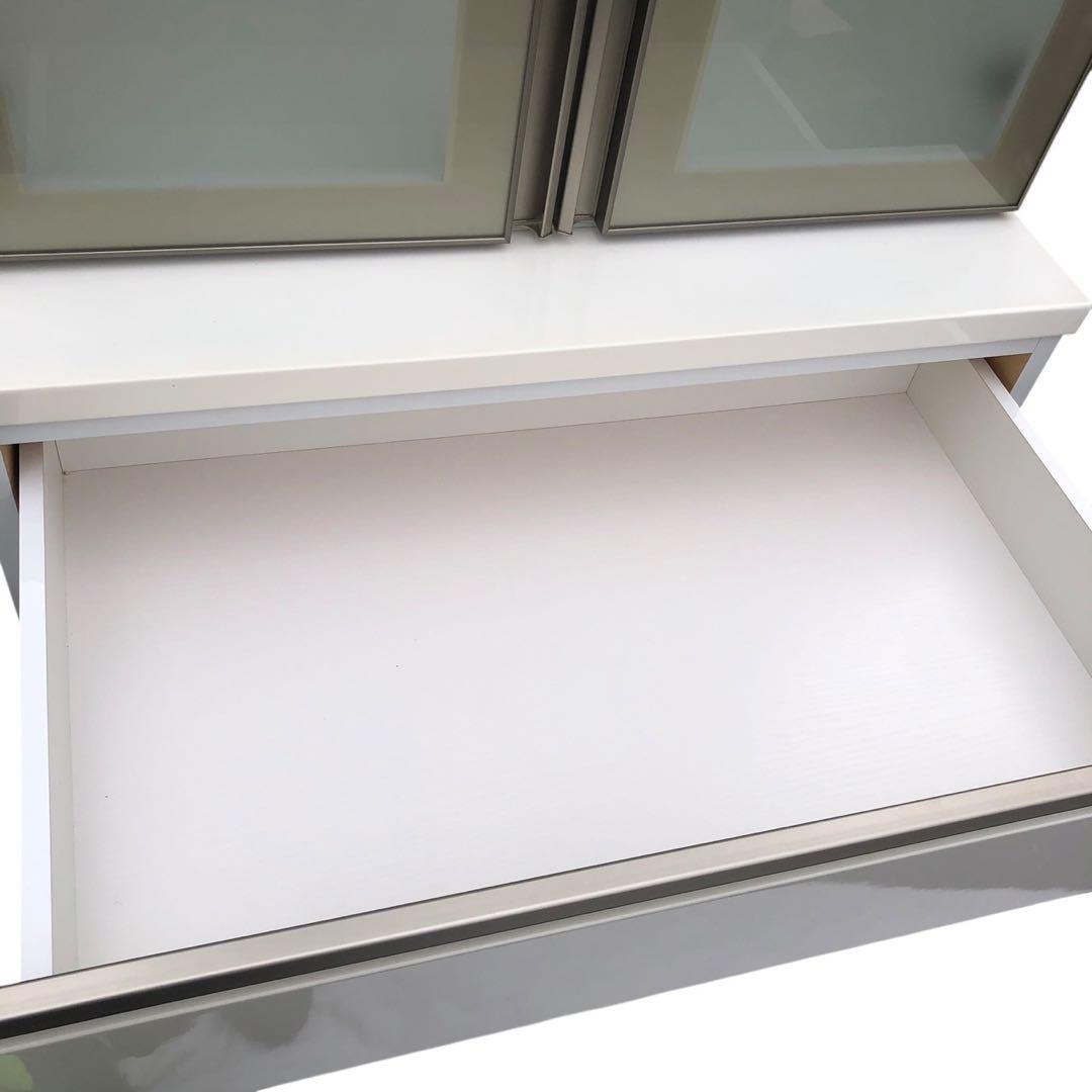 限定配送 食器棚 キッチンボード 4段引き出し 収納 インテリア 家具 羽 N