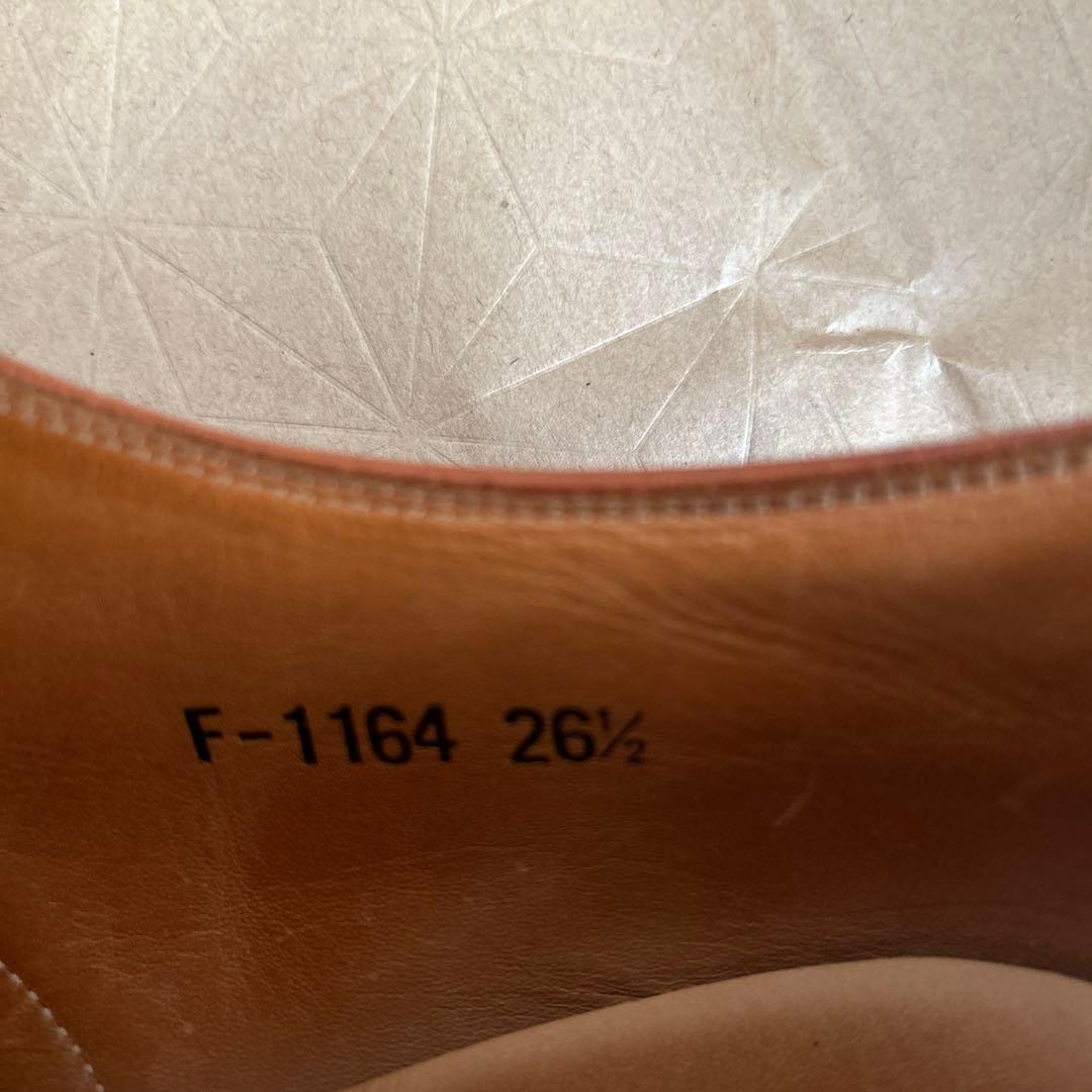 【美品】スコッチグレイン　ウィングチップ ブラウンレザー ドレスシューズ