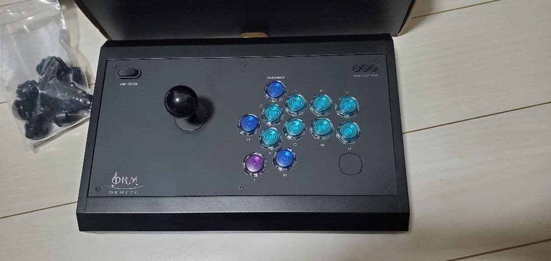 【今日まで】DRM JS アケコン 24mm静音ボタン静音レバー換装 drmjs