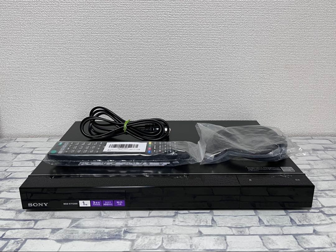 美品　1TB 3番組録画　ソニー　ブルーレイレコーダー　BDZ-ET1200
