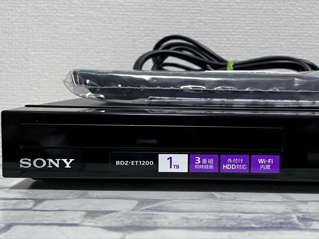 美品　1TB 3番組録画　ソニー　ブルーレイレコーダー　BDZ-ET1200