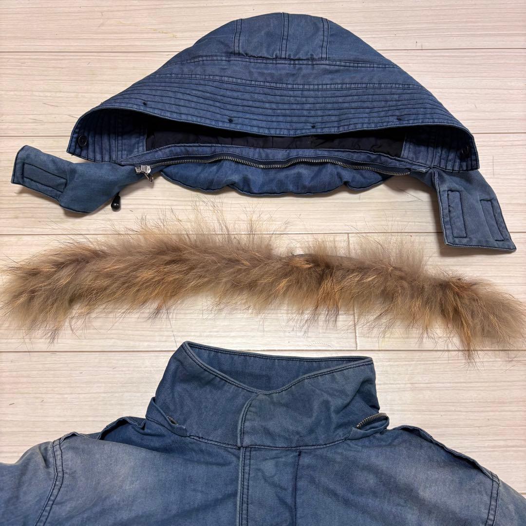 良品■バッファローボブズ■デニム ACE 3WAY M51 ダウン モッズコート