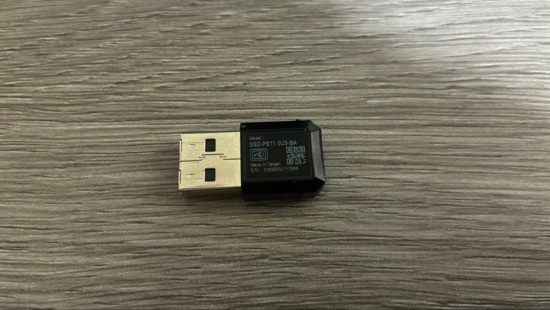 バッファロー超小型外付けSSD 1TB SSD-PST1.0U3-BA