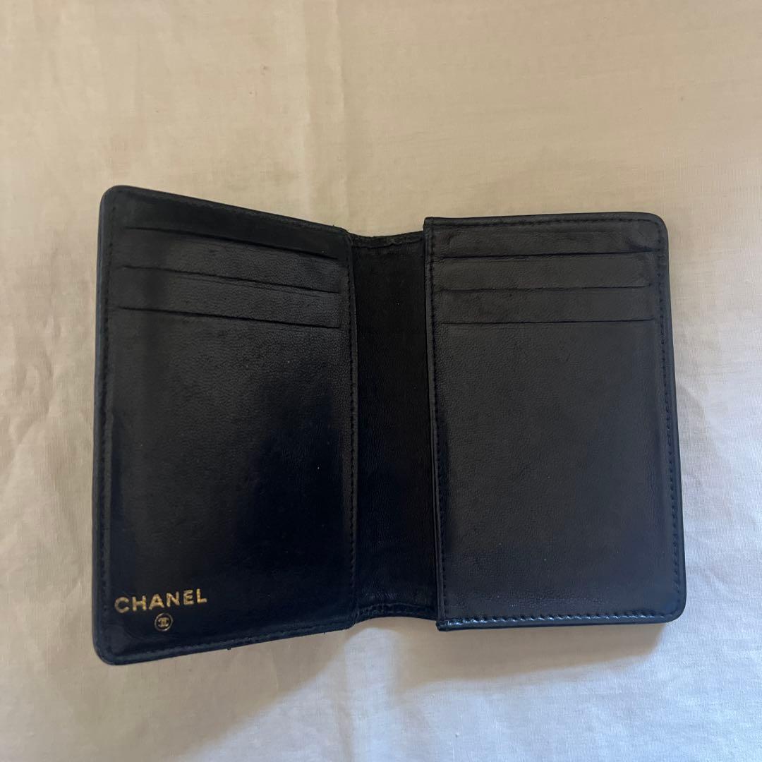 かなこさん専用　CHANEL 名刺ケース　ブラック　レザー　シャネル　名刺入れ
