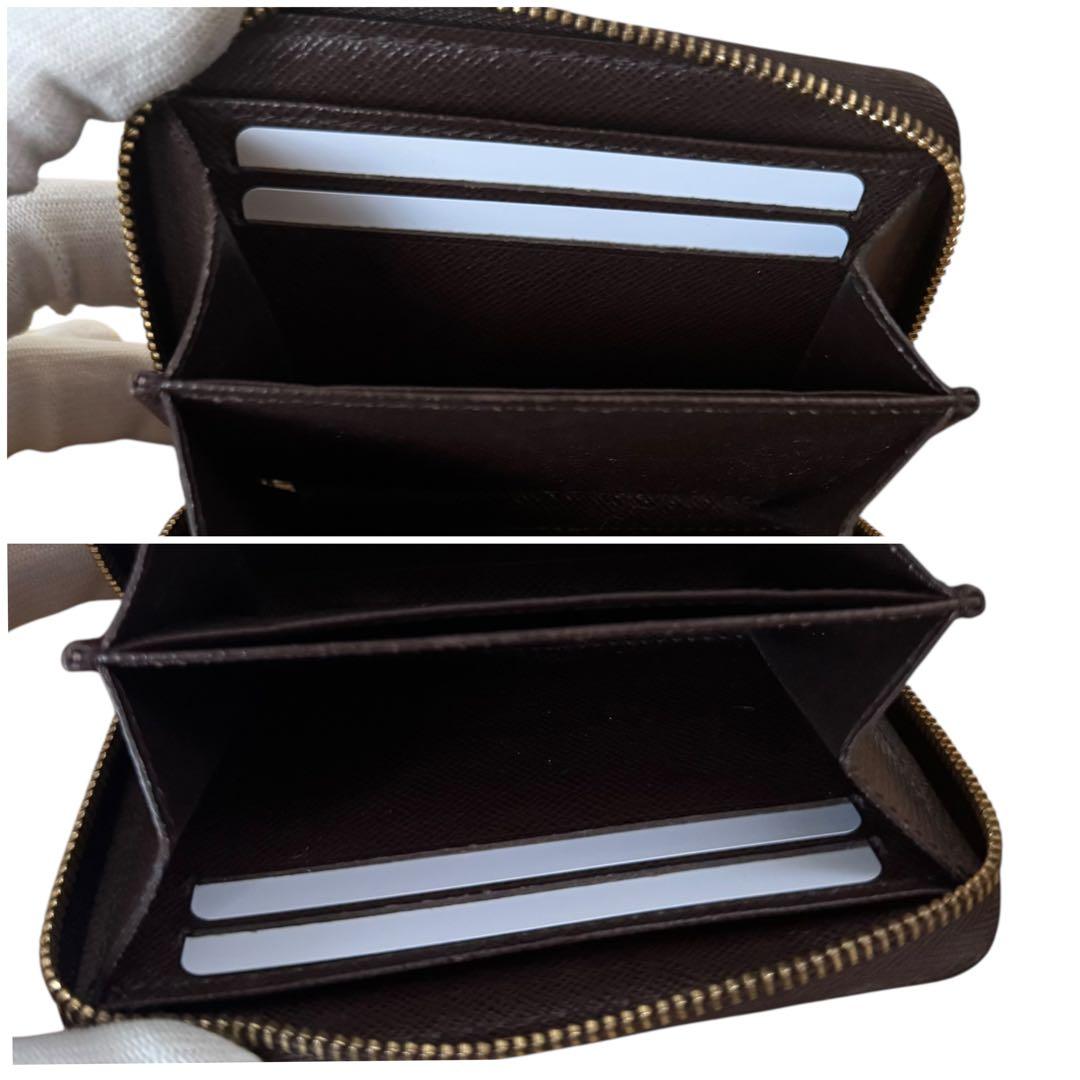 ☆超絶美品☆ ルイヴィトン　パース　ラウンドファスナー　ダミエ　ブラウン