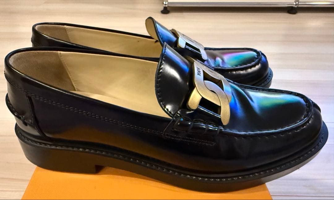 【美品】TODS トッズ　ケイト　ローファー　ブラック　37 1/2