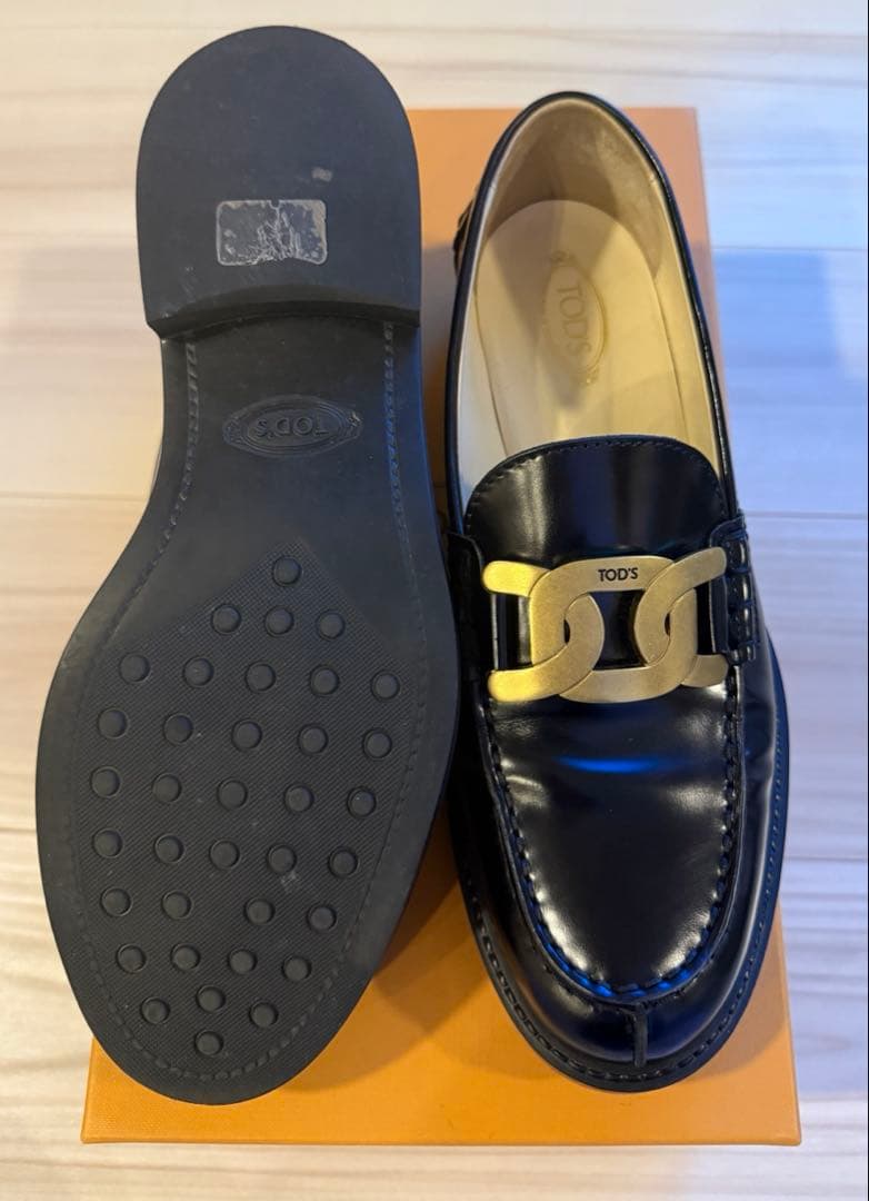 【美品】TODS トッズ　ケイト　ローファー　ブラック　37 1/2