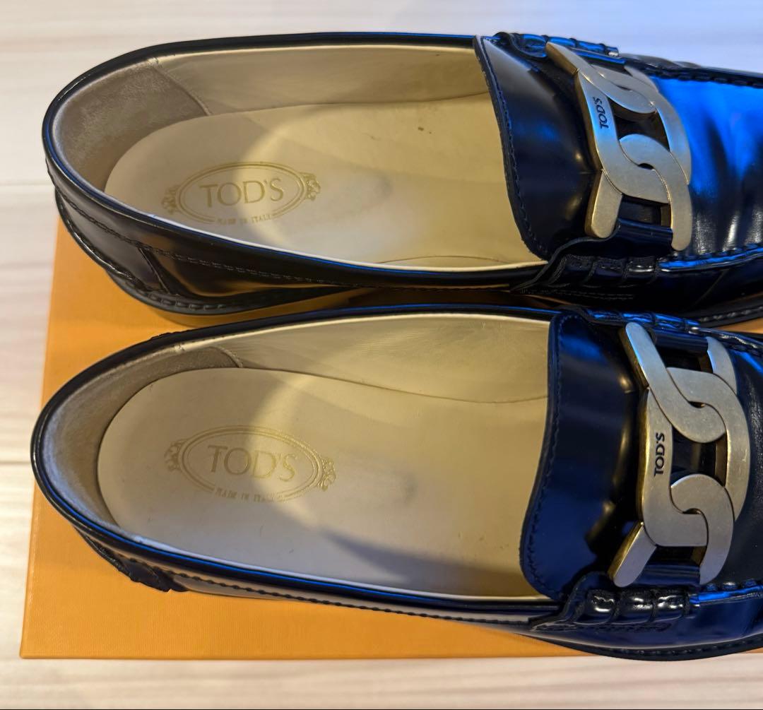 【美品】TODS トッズ　ケイト　ローファー　ブラック　37 1/2