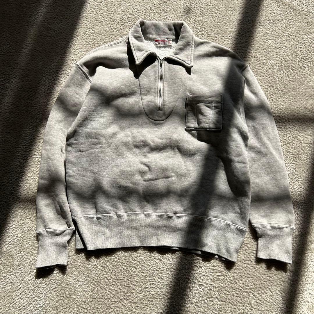 WAREHOUSE ウエアハウスハーフジップアップスエット サイズ40
