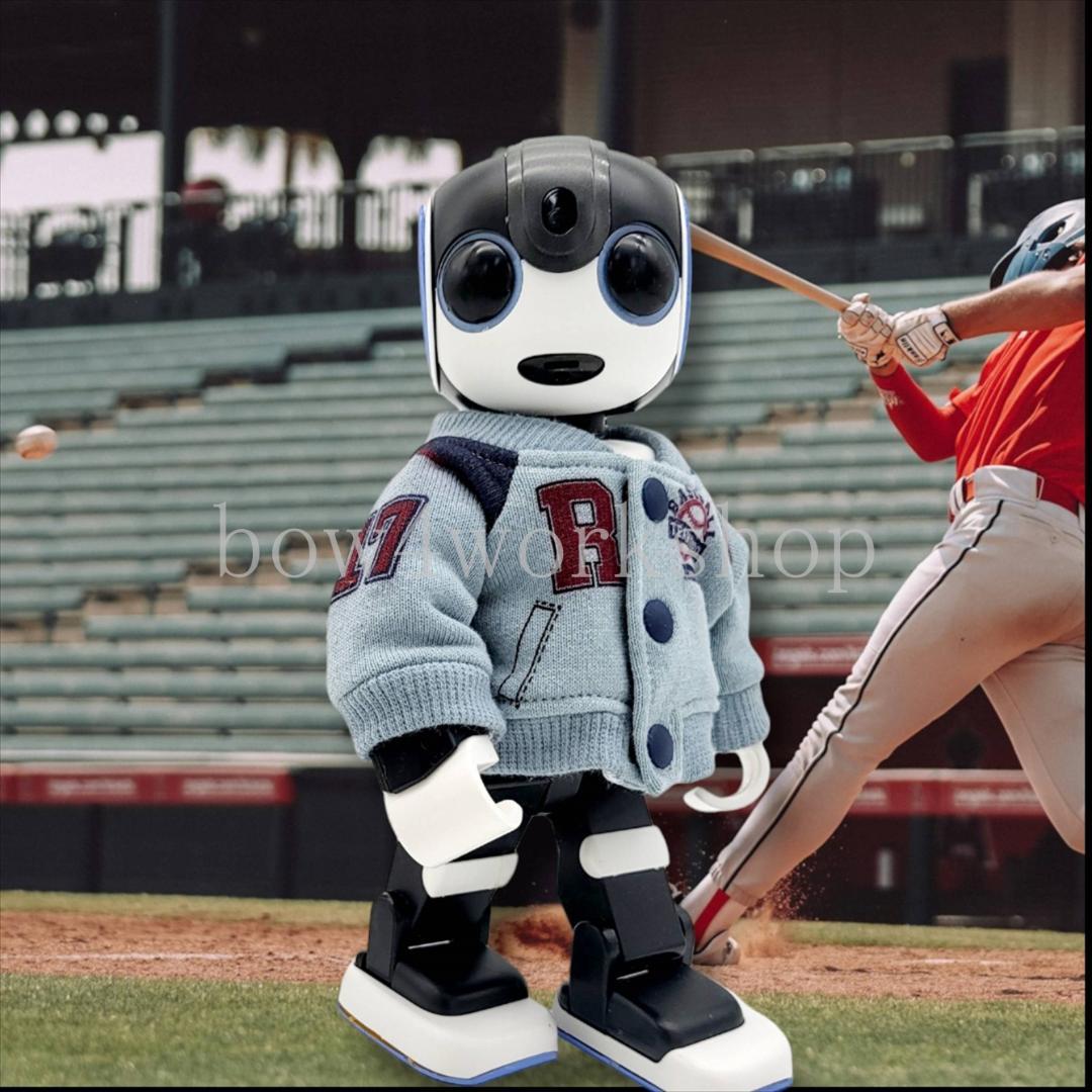 ロボホン RoBoHoN ロボホンの服ハンドメイド プリントスタジャン ブルー