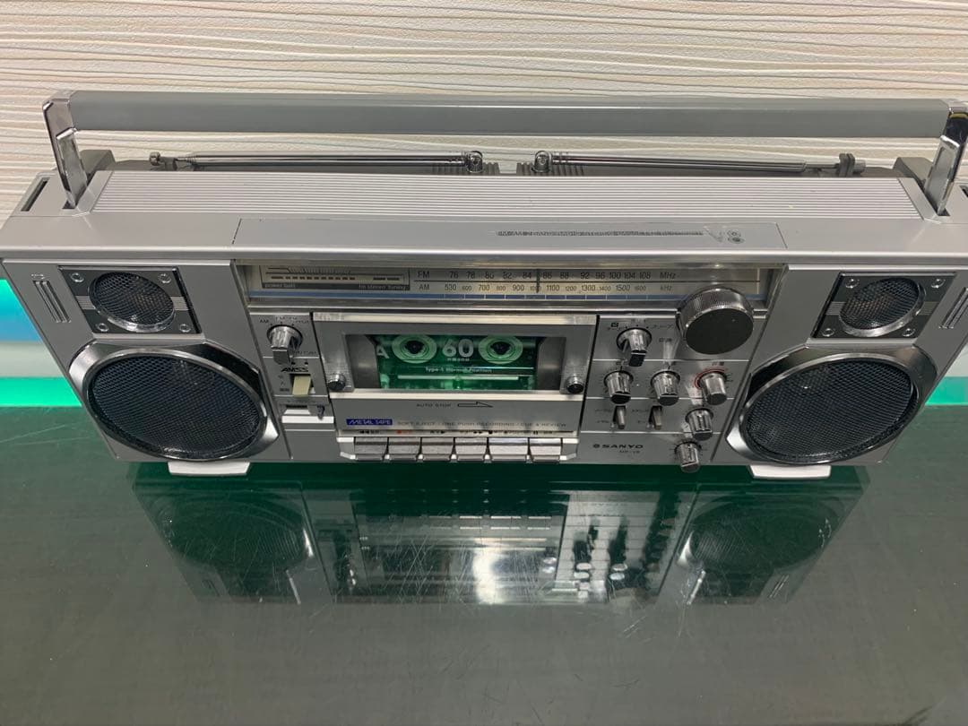 【美品・動作品】SANYO 三洋 MR-V8｜昭和レトロラジカセ｜希少モデル良音