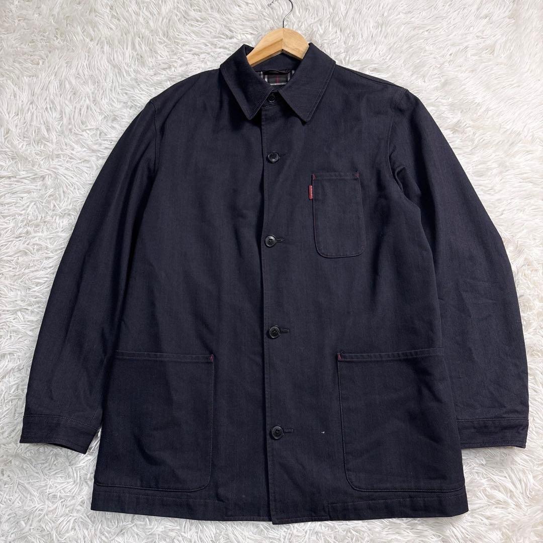 バーバリー カバーオール ジャケット デニム調 ノバチェック