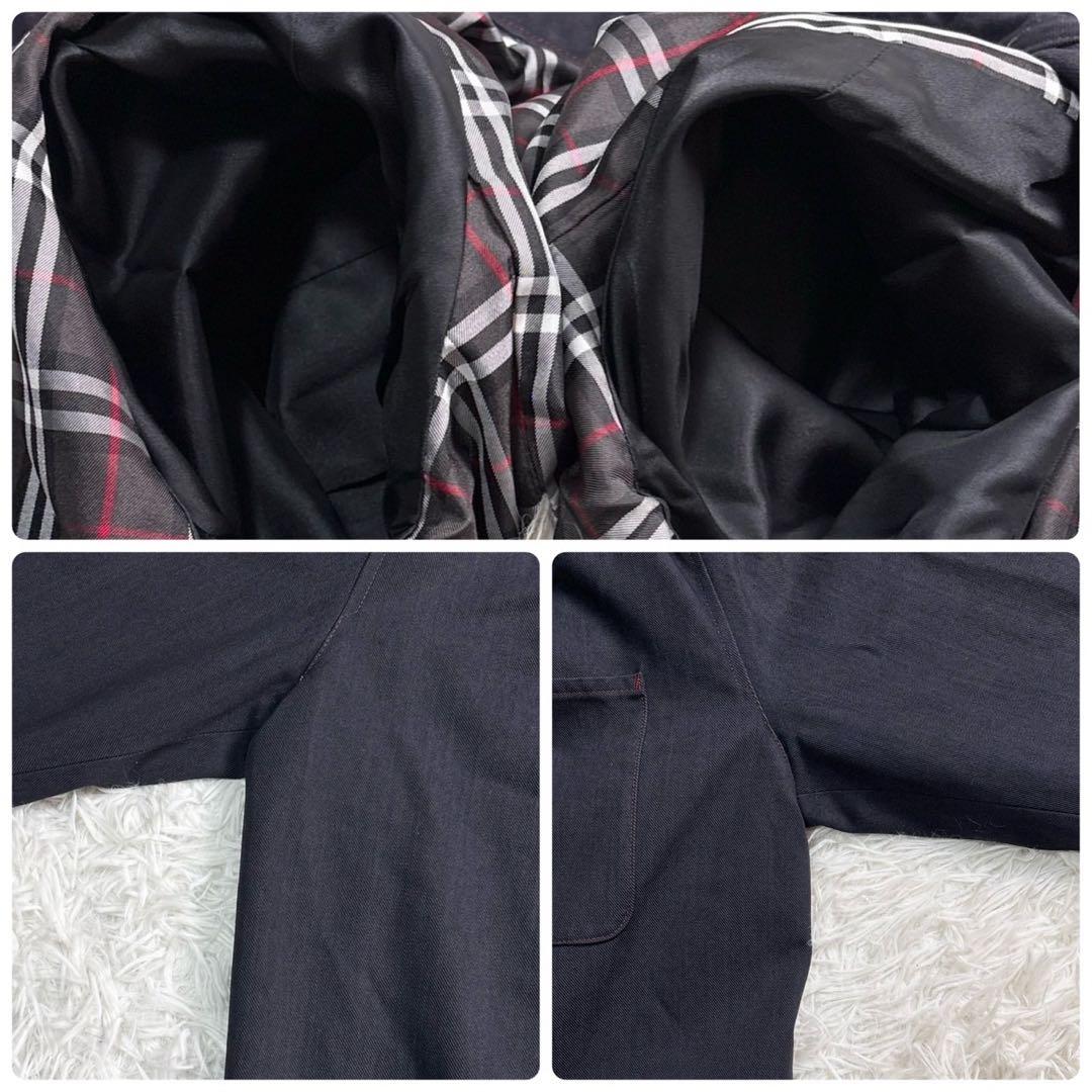 バーバリー カバーオール ジャケット デニム調 ノバチェック