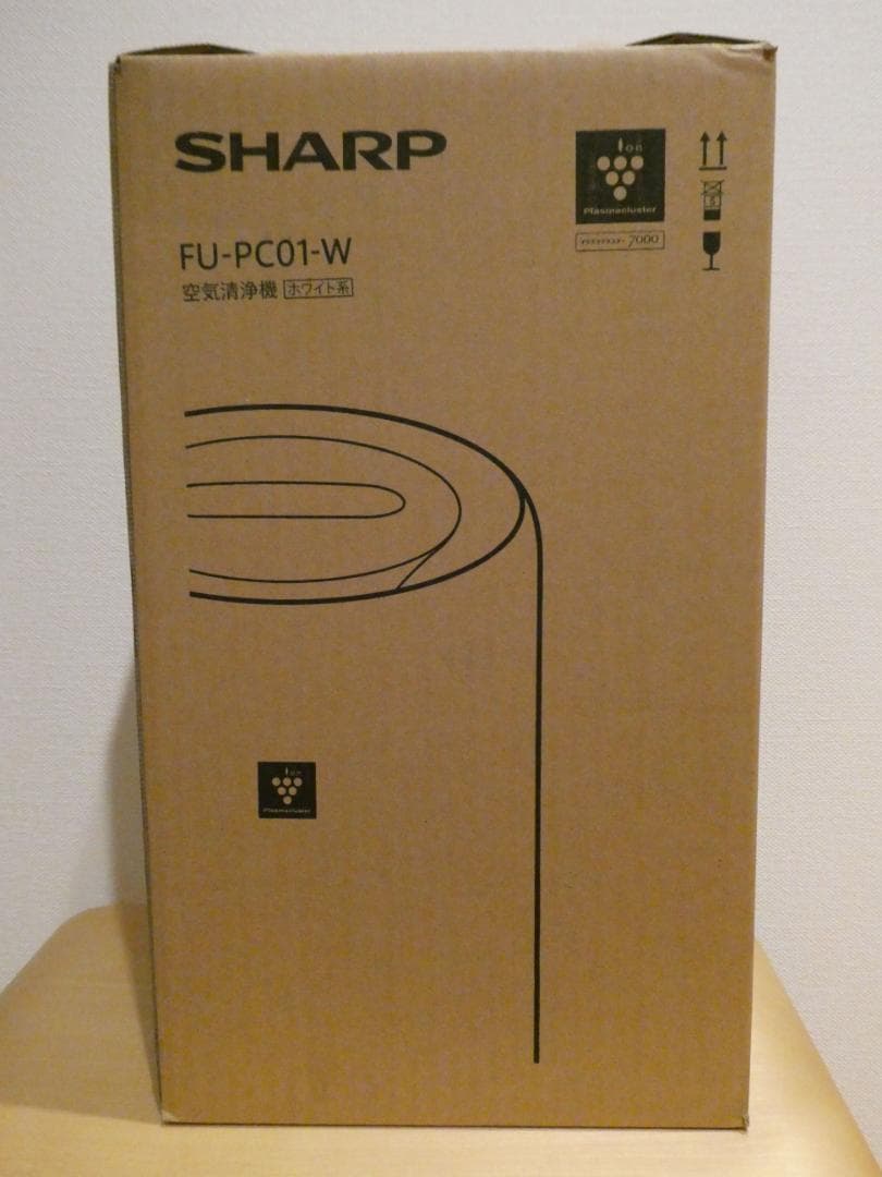 【新品・未使用品】シャープ 空気清浄機 FU-PC01-W