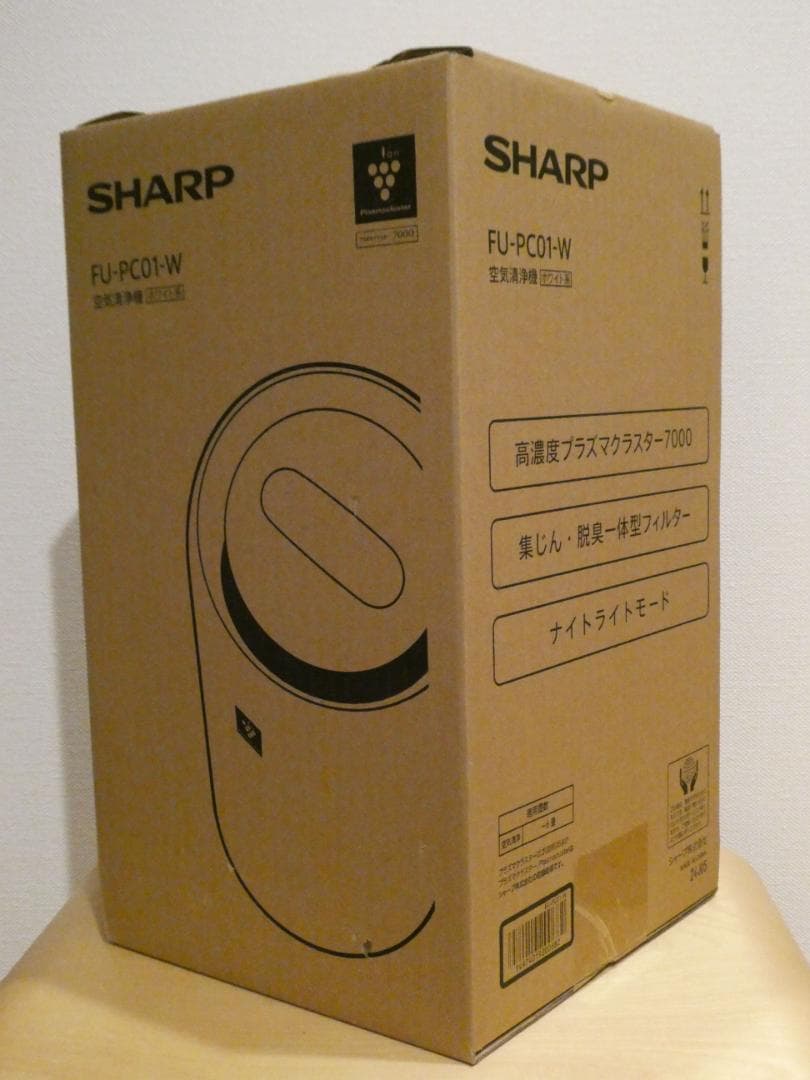 【新品・未使用品】シャープ 空気清浄機 FU-PC01-W
