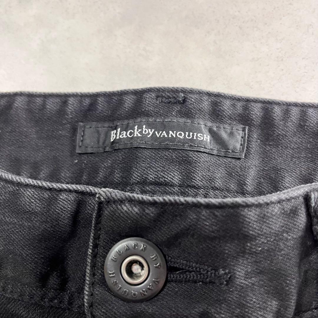 ◎Black by VANQUISH 皺加工 スキニー デニムパンツ Y2K