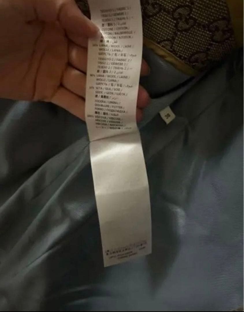 GUCCI テーラードジャケット ベージュ GGパターン