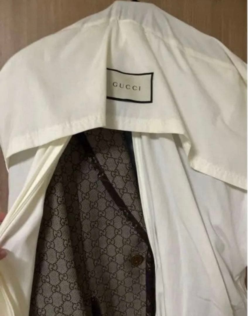 GUCCI テーラードジャケット ベージュ GGパターン