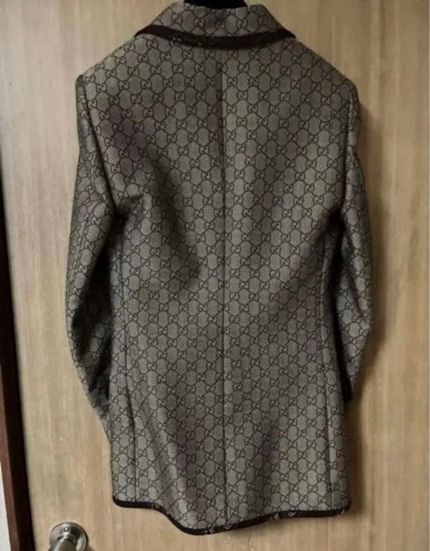 GUCCI テーラードジャケット ベージュ GGパターン