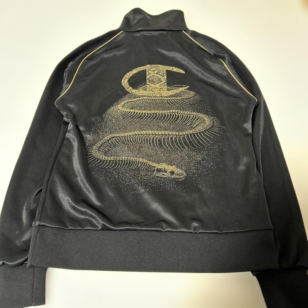 レア✨チャンピオン ドレスキャンプ コラボ　ジャージ　ゴールドスネーク　パイソン