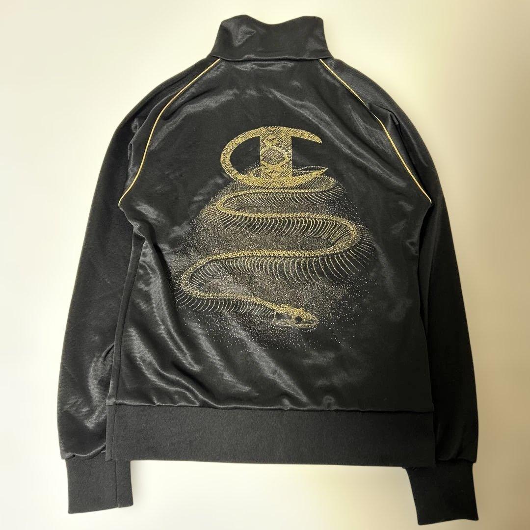 レア✨チャンピオン ドレスキャンプ コラボ　ジャージ　ゴールドスネーク　パイソン