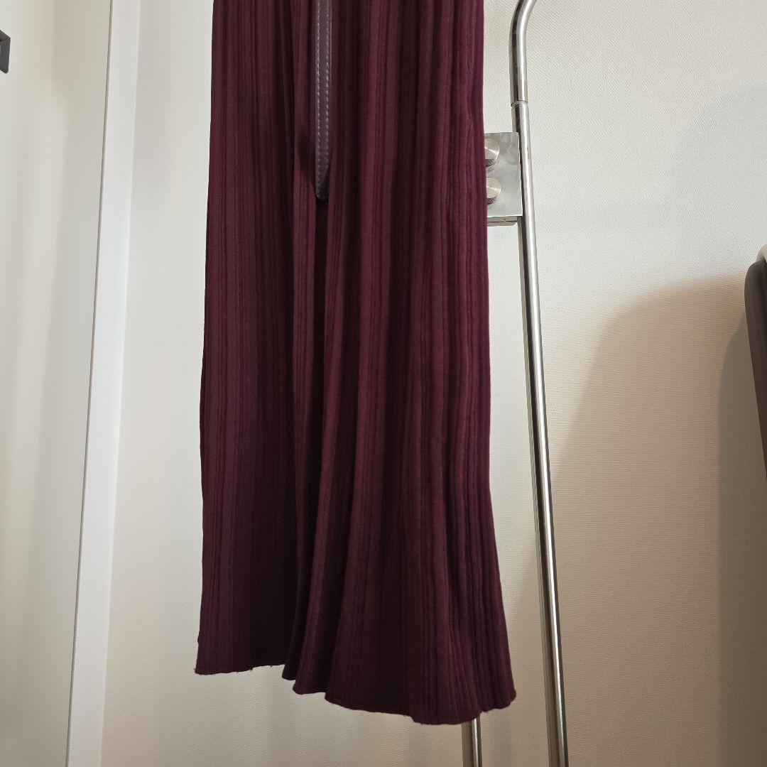 anuans スキッパータイトワンピース