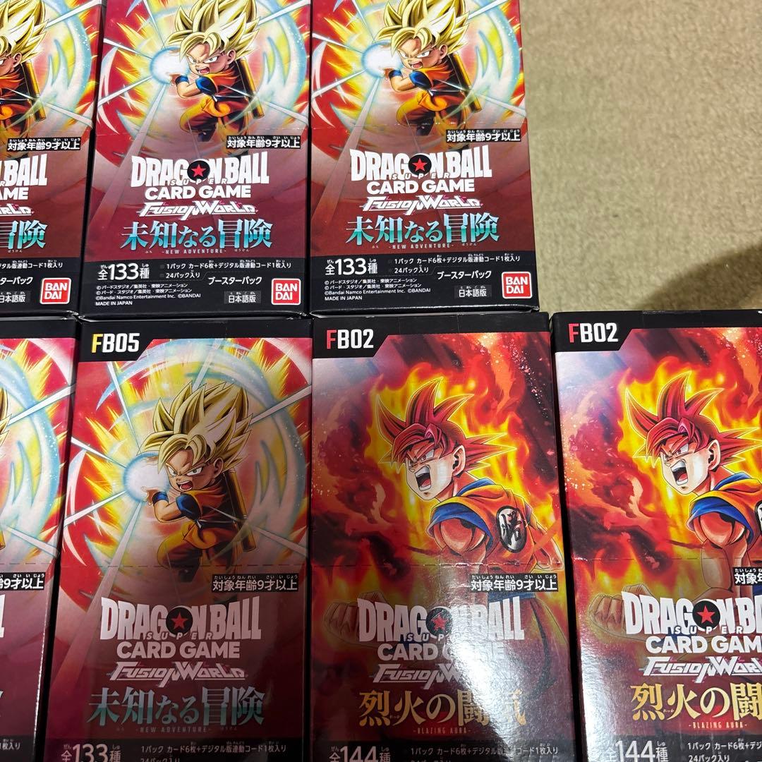 カードゲーム フュージョンワールド 未知なる冒険　9BOX 烈火の闘気　2BOX