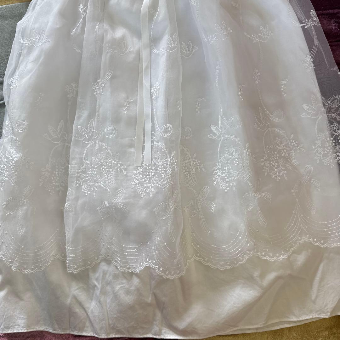 ファミリア　ベビードレス　セレモニードレス　帽子と肌着付き　50