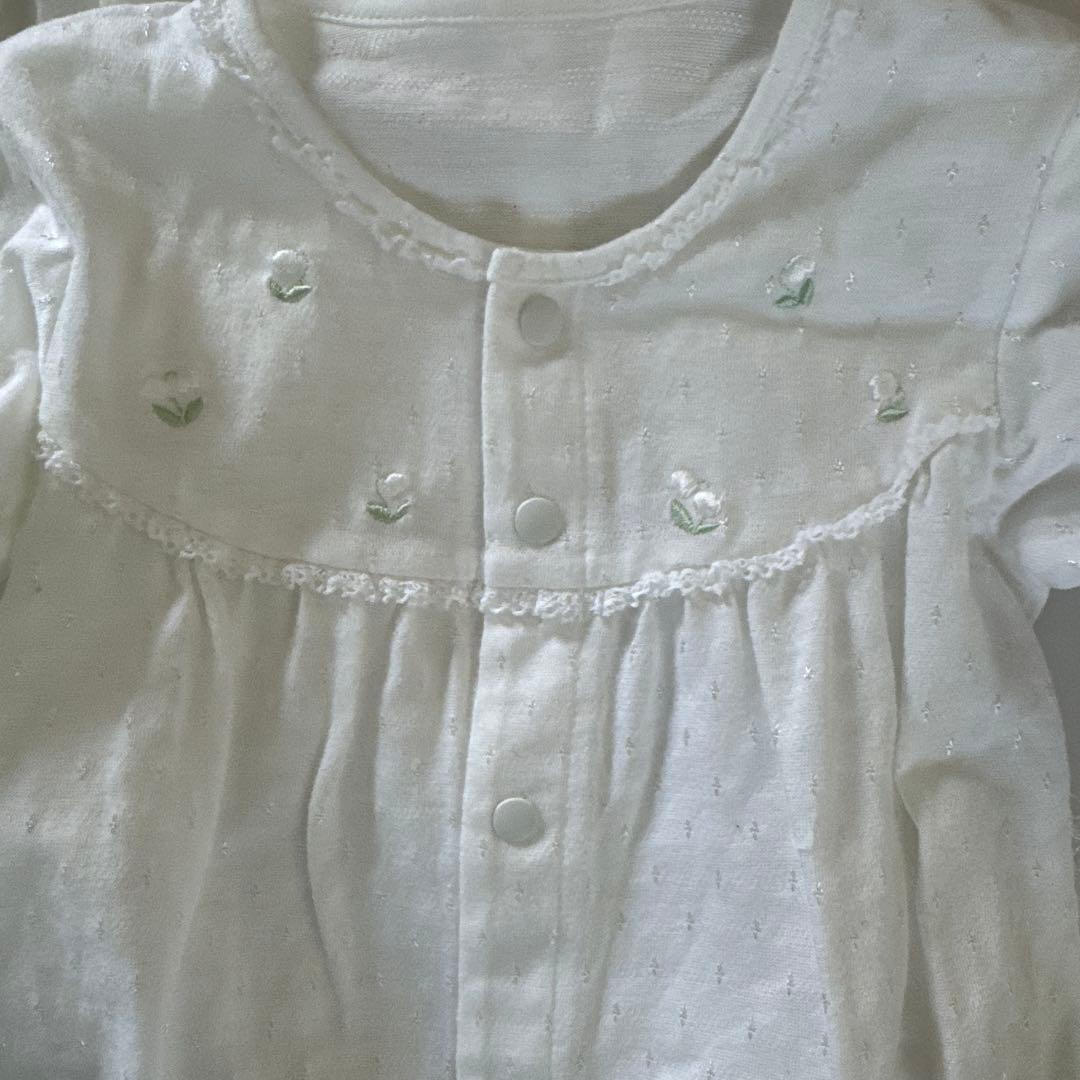 ファミリア　ベビードレス　セレモニードレス　帽子と肌着付き　50