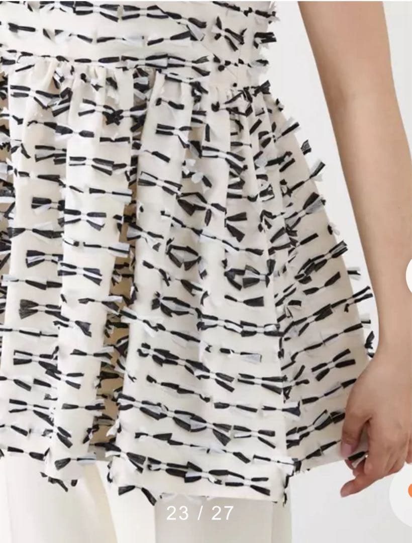 ウィムガゼット リボンキャミブラウス　エクリュ