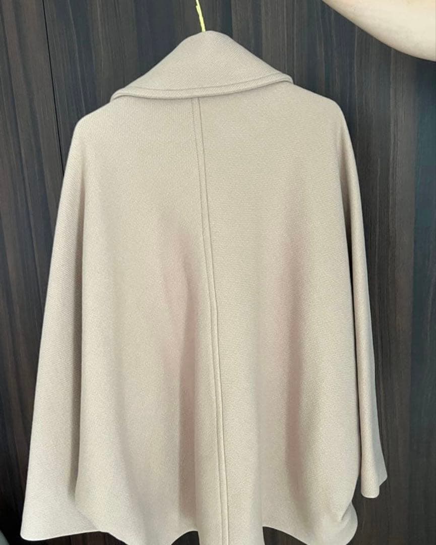 値下げ　ZARA オーバーサイズウールコート ショート　ベージュ