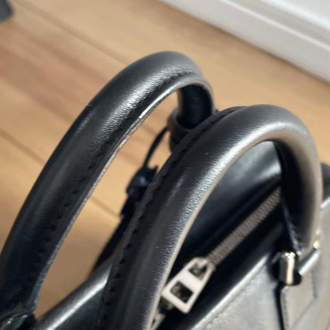 ロエベ　アマソナ23 ハンドバッグ　ミニボストン　ブラック　アナグラム