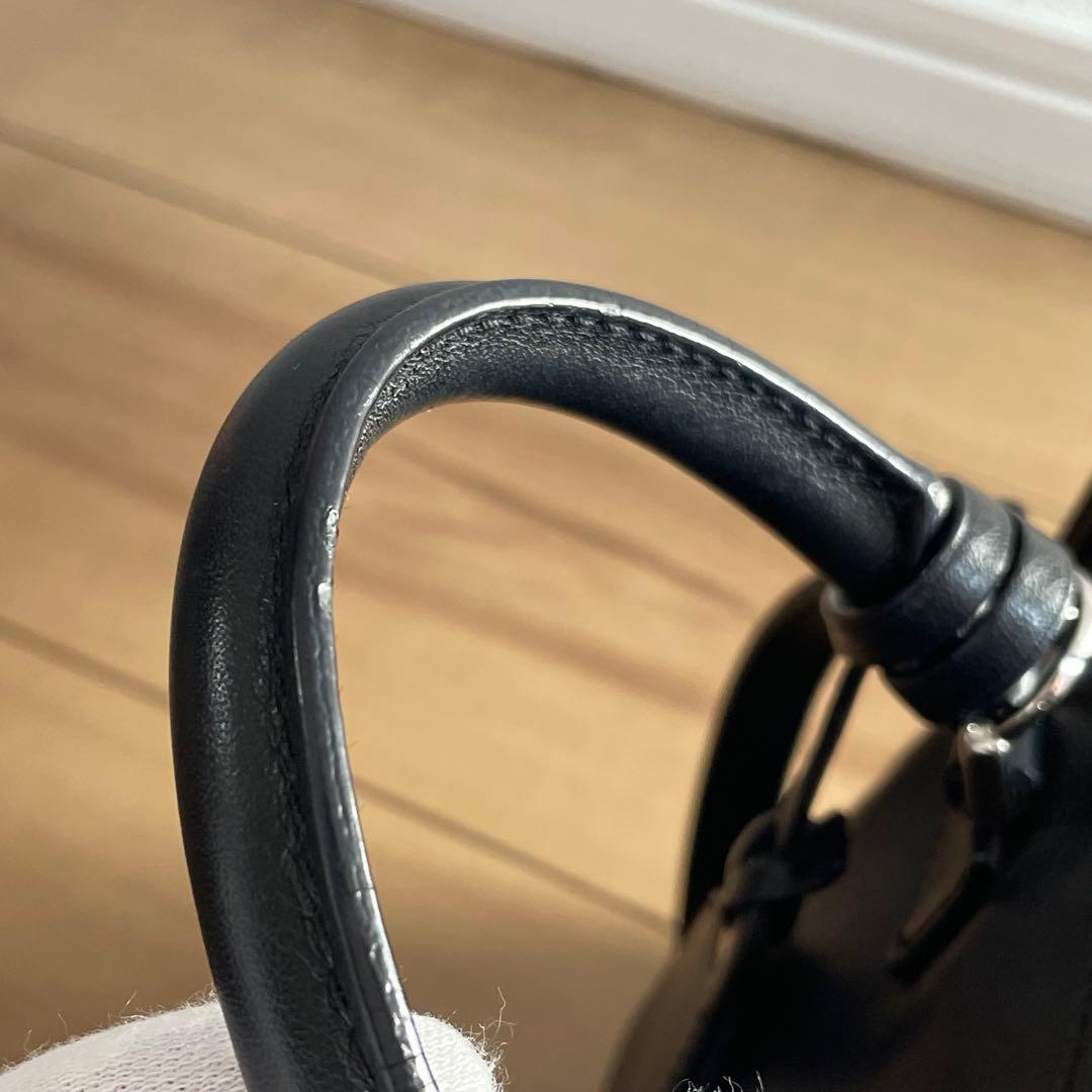 ロエベ　アマソナ23 ハンドバッグ　ミニボストン　ブラック　アナグラム