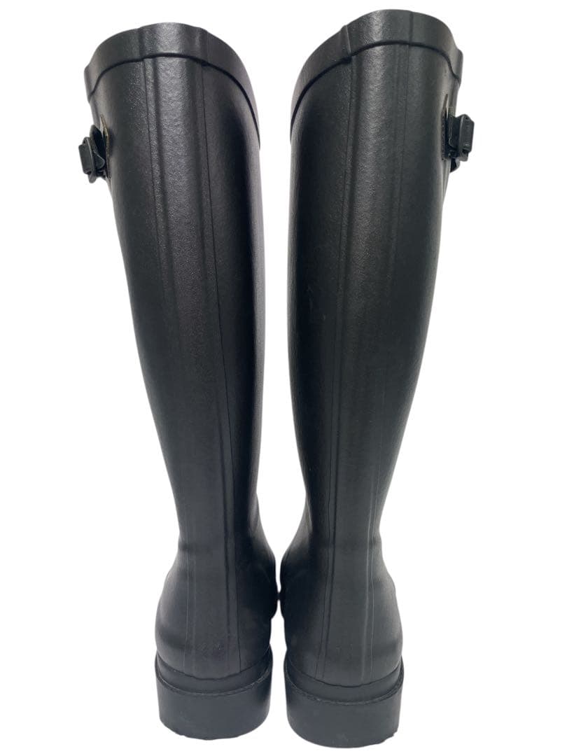 ⭐️未使用級⭐️AIGLEレインブーツ ラバーブーツ　23.5㎝〜24.0㎝ 黒