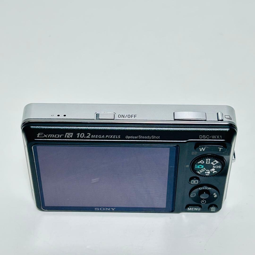 【外観極美品】SONY デジカメ Cyber-shot DSC-WX1 シルバー