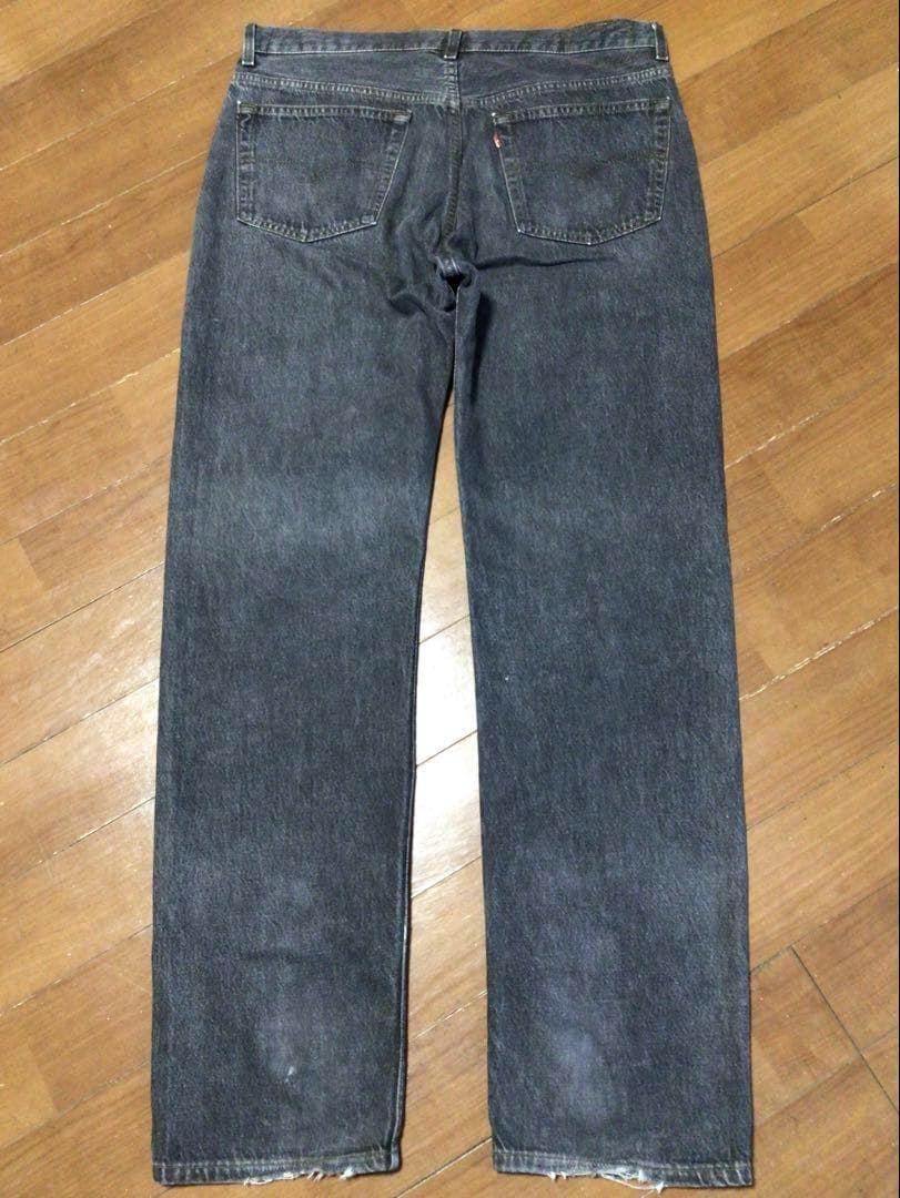 93年USA製リーバイス501 先染めブラック W38 L34