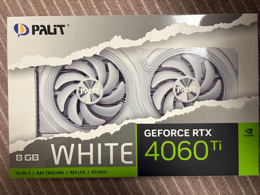 PALIT GEFORCE RTX 4060 Ti 8GB ホワイト