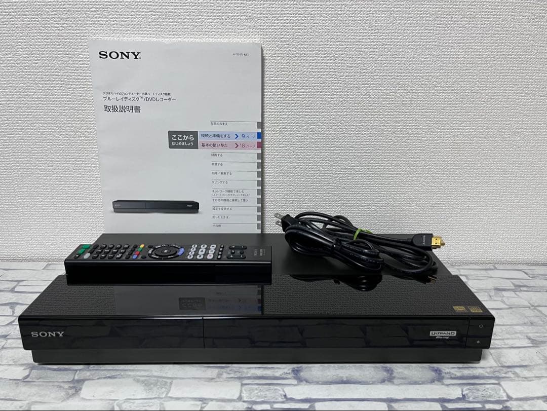 美品　ULTRA HD 1TB ソニー　BDレコーダー　BDZ-FW1000