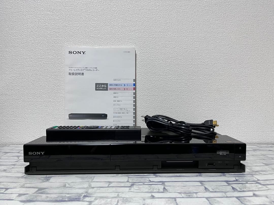 美品　ULTRA HD 1TB ソニー　BDレコーダー　BDZ-FW1000