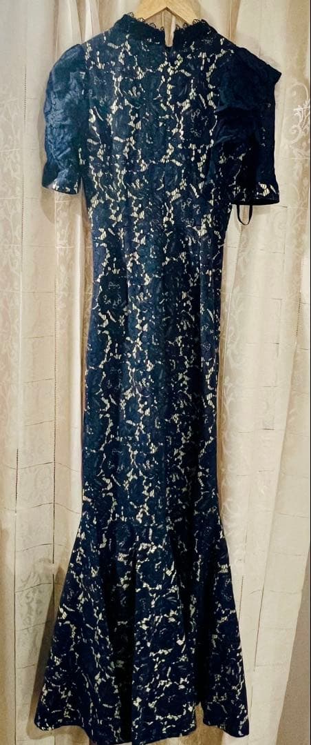 【Riko】マーメイド レース ロングドレス キャバドレス