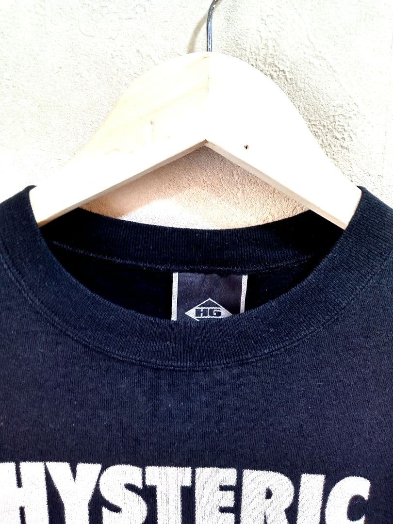 ヒステリックグラマー　スエット　トレーナー　90s　ビンテージ　ブラック　y2k