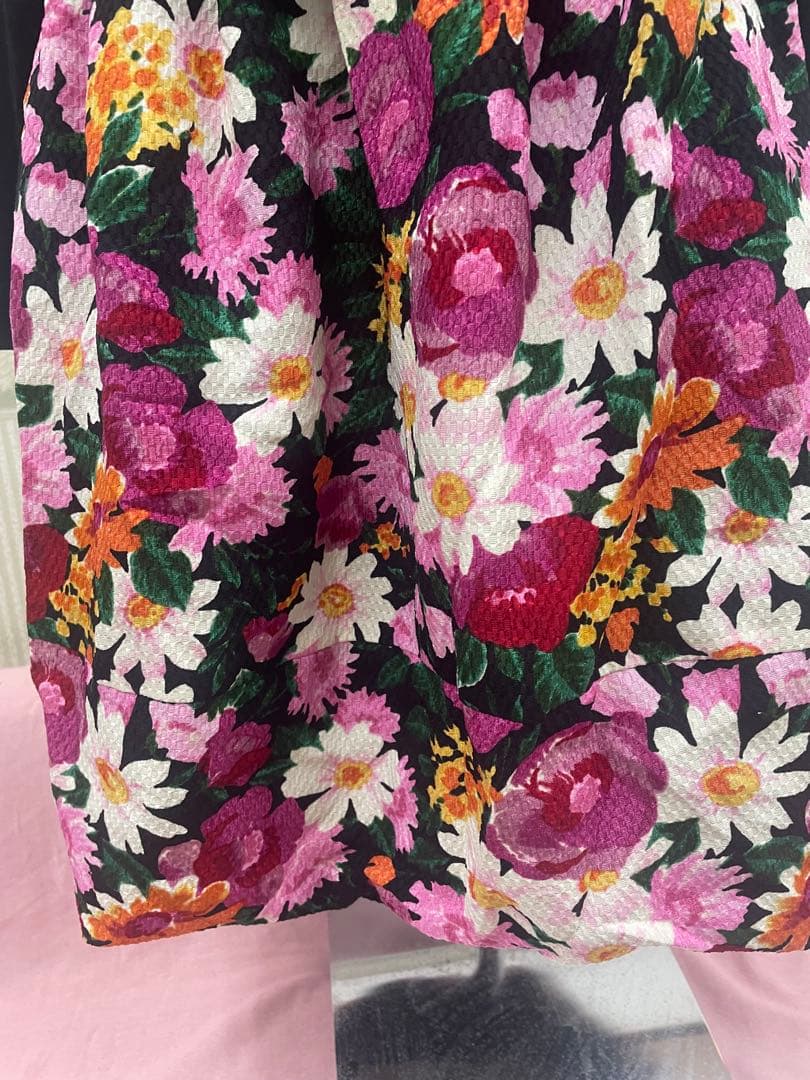 ❣️極美品❣️エムズグレイシーベロア花柄ワンピース42 カタログ掲載❣️