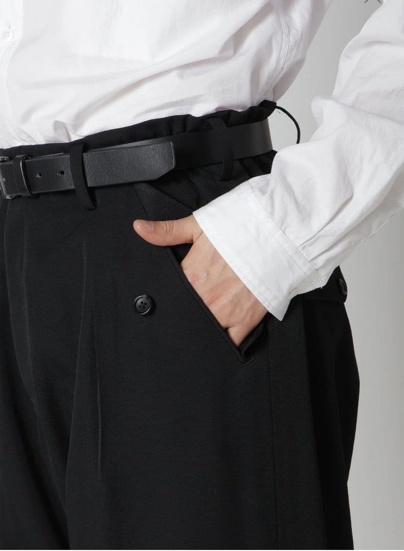 スーツ yohji yamamoto FRONT TUCK PANTS