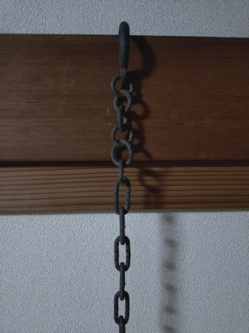 鉄製 吊るし灯火器 花器 花入れ 古道具 古民具 行燈 行火 灯明