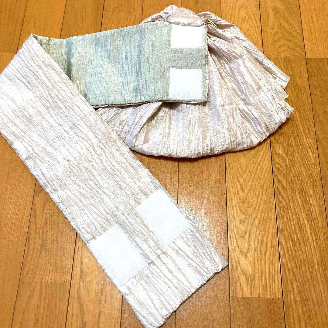 【専用です】二部式浴衣　あやめ柄　うたたね+作り帯　パタパタ結び風